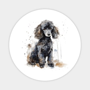 Poodle Watercolor Style Magnet